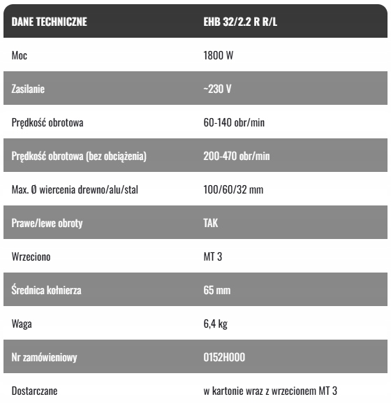 Wiertnica ręczna EIBENSTOCK ESD 1801 z udarem do wiercenia na sucho
