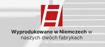 Aluminiowa schodka drabina schodkowa Euroline premium