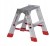 Aluminiowy schodek drabina schodkowa Euroline Premium