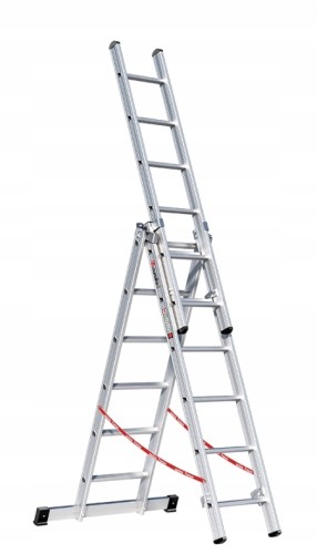 Aluminiowa drabina wielofunkcyjna 3-częściowa Euroline 3x6