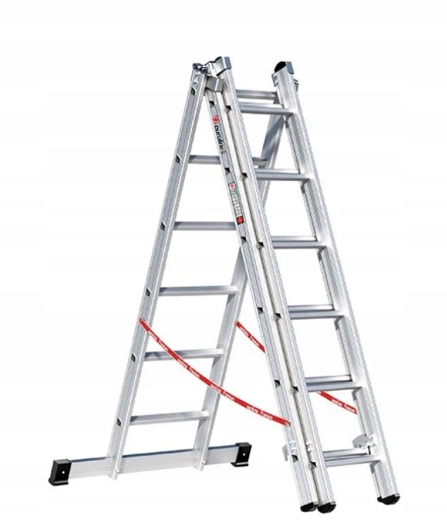Aluminiowa drabina wielofunkcyjna 3-częściowa Euroline 3x6