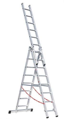 Aluminiowa drabina wielofunkcyjna 3-częściowa Euroline 3x8