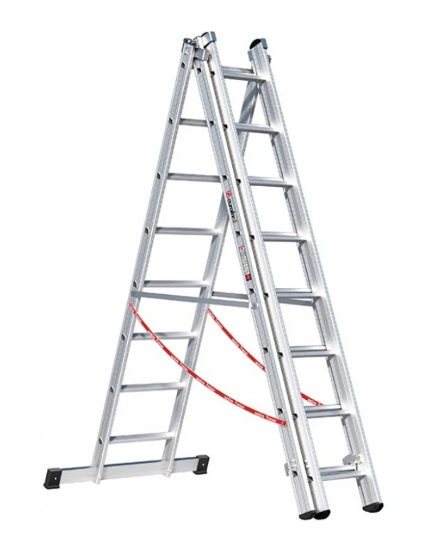 Aluminiowa drabina wielofunkcyjna 3-częściowa Euroline 3x8