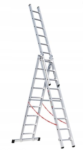 Aluminiowa drabina wielofunkcyjna 3 częściowa Euroline 3x9