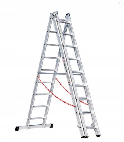 Aluminiowa drabina wielofunkcyjna 3 częściowa Euroline 3x9