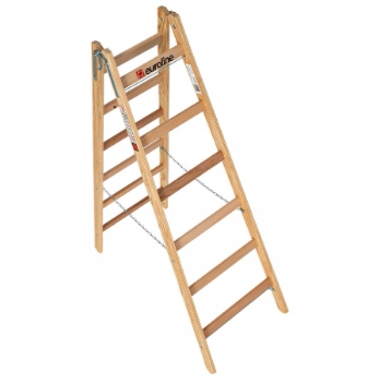 Drabina Euroline drewno 2x6 niemiecka jakość