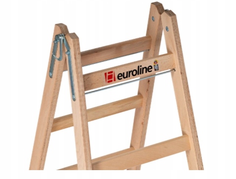 Drabina Drewniana EUROLINE Rozkładana Dwustronna 2x10