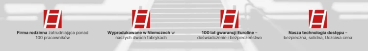 Drabina drewniana Euroline 1057705 2x5 TRBS